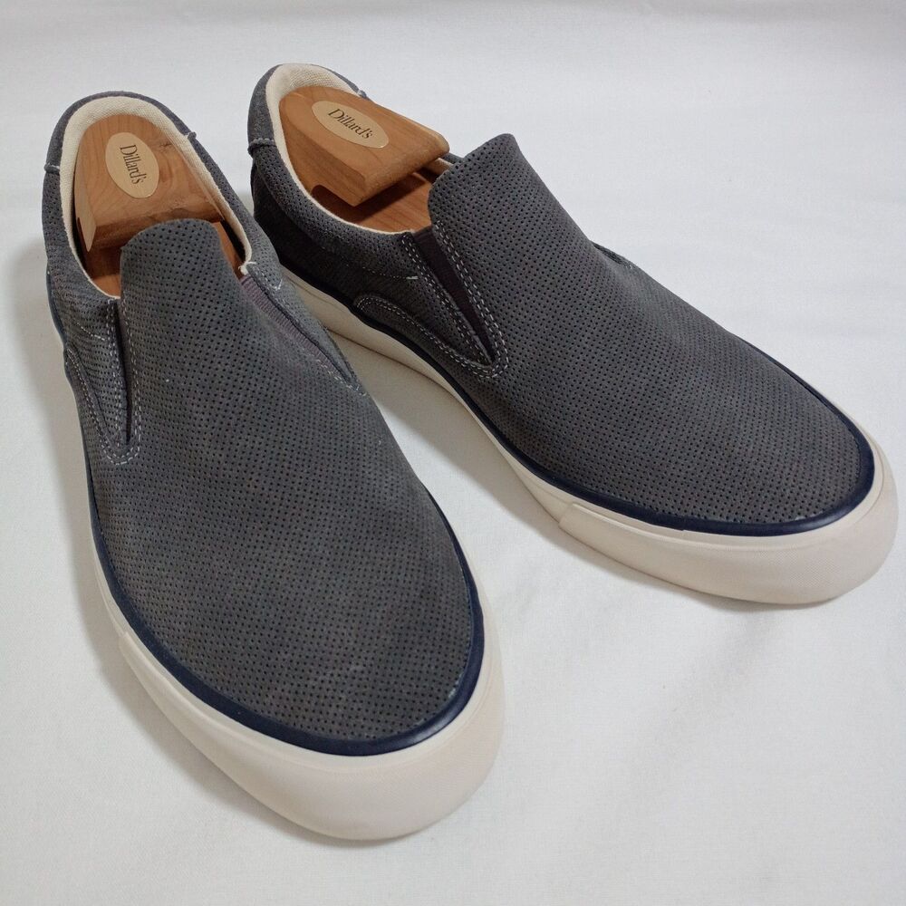 SeaVees Hawthorne Men's Slip-On Grey Suede 11.5